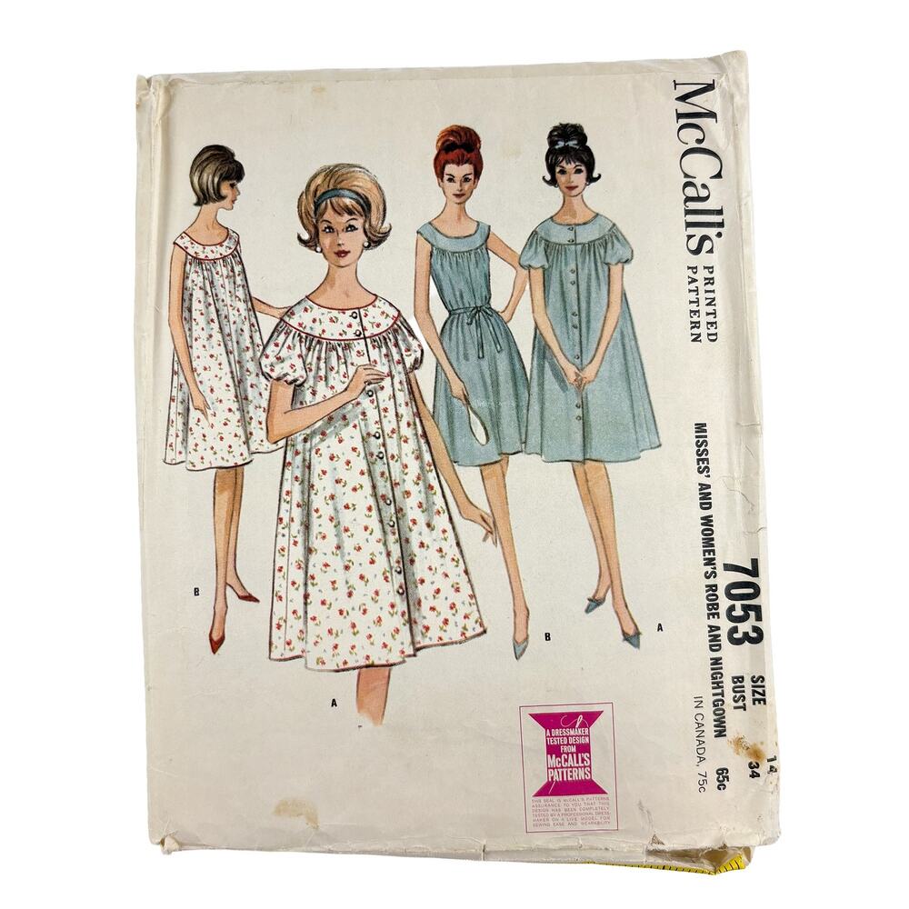 VTG 1960s Sewing Pattern Lot 3 McCalls Simplicity Dress Skirt Robe Complete Cut - Picture 7 of 16